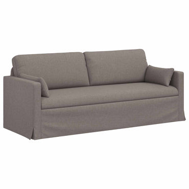vidaXL Sofa Taupe 198 x 78 x 80 cm Stoff