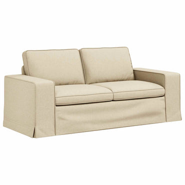 vidaXL Sofa Creme 182 x 80 x 82 cm Stoff
