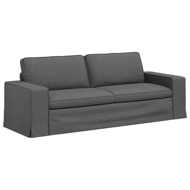 vidaXL Sofa Dunkelgrau 222 x 80 x 82 cm Stoff