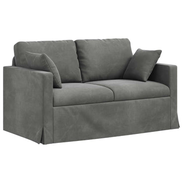 vidaXL Sofa Dunkelgrau 138 x 78 x 80 cm Samt