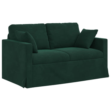 vidaXL Sofa Dunkelgrün 138 x 78 x 80 cm Samt