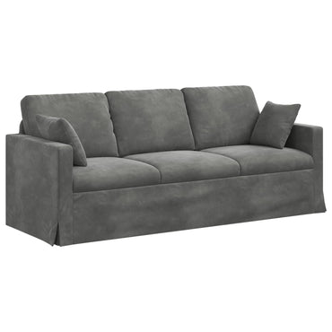 vidaXL Sofa Dunkelgrau 198 x 78 x 80 cm Samt