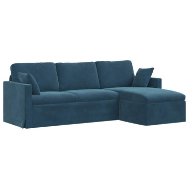 vidaXL Sofa Blau 198 x 134 x 80 cm Samt