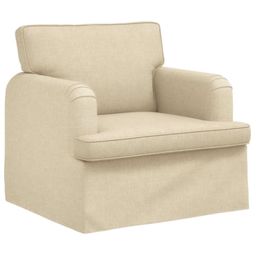 vidaXL Sofa Creme 84 x 80 x 85 cm Stoff
