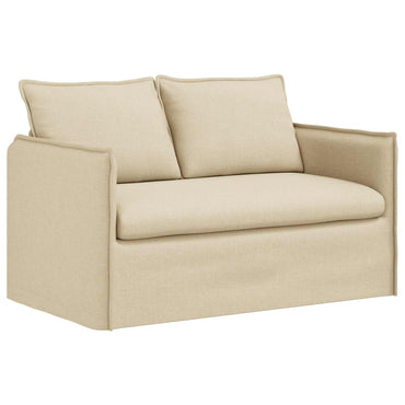 vidaXL Sofa Creme 136 x 82 x 85 cm Stoff