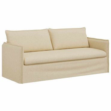 vidaXL Sofa Creme 196 x 82 x 85 cm Stoff