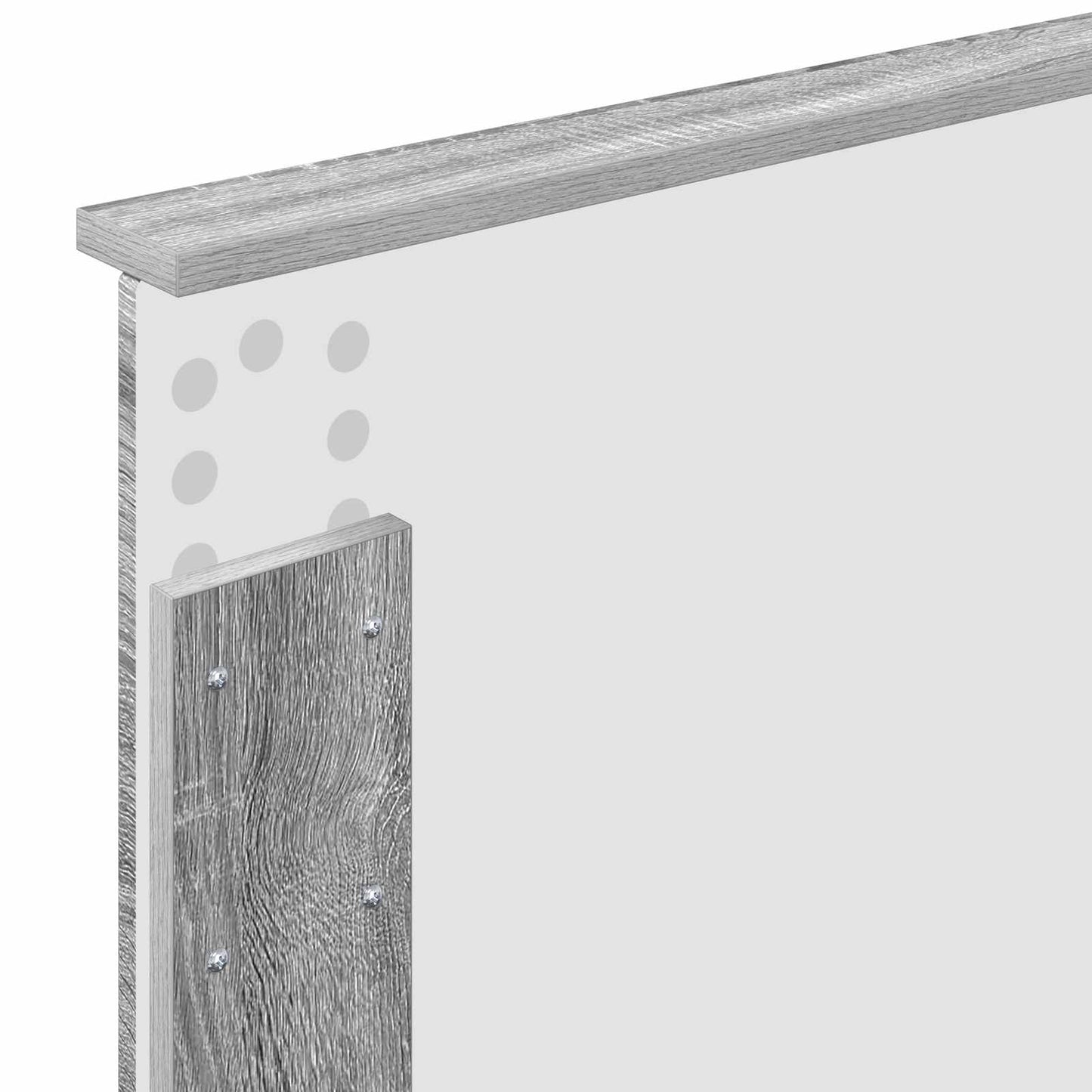 vidaXL Aufbewahrungsbett Graues Sonoma 75 x 190 cm Holzwerkstoff