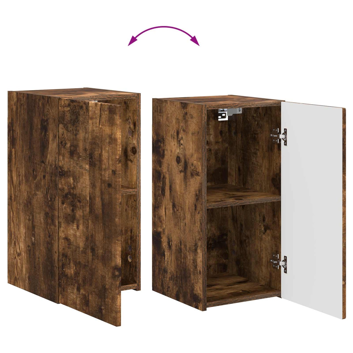 vidaXL TV-Schrankset 5 pcs Geräucherte Eiche Holzwerkstoff