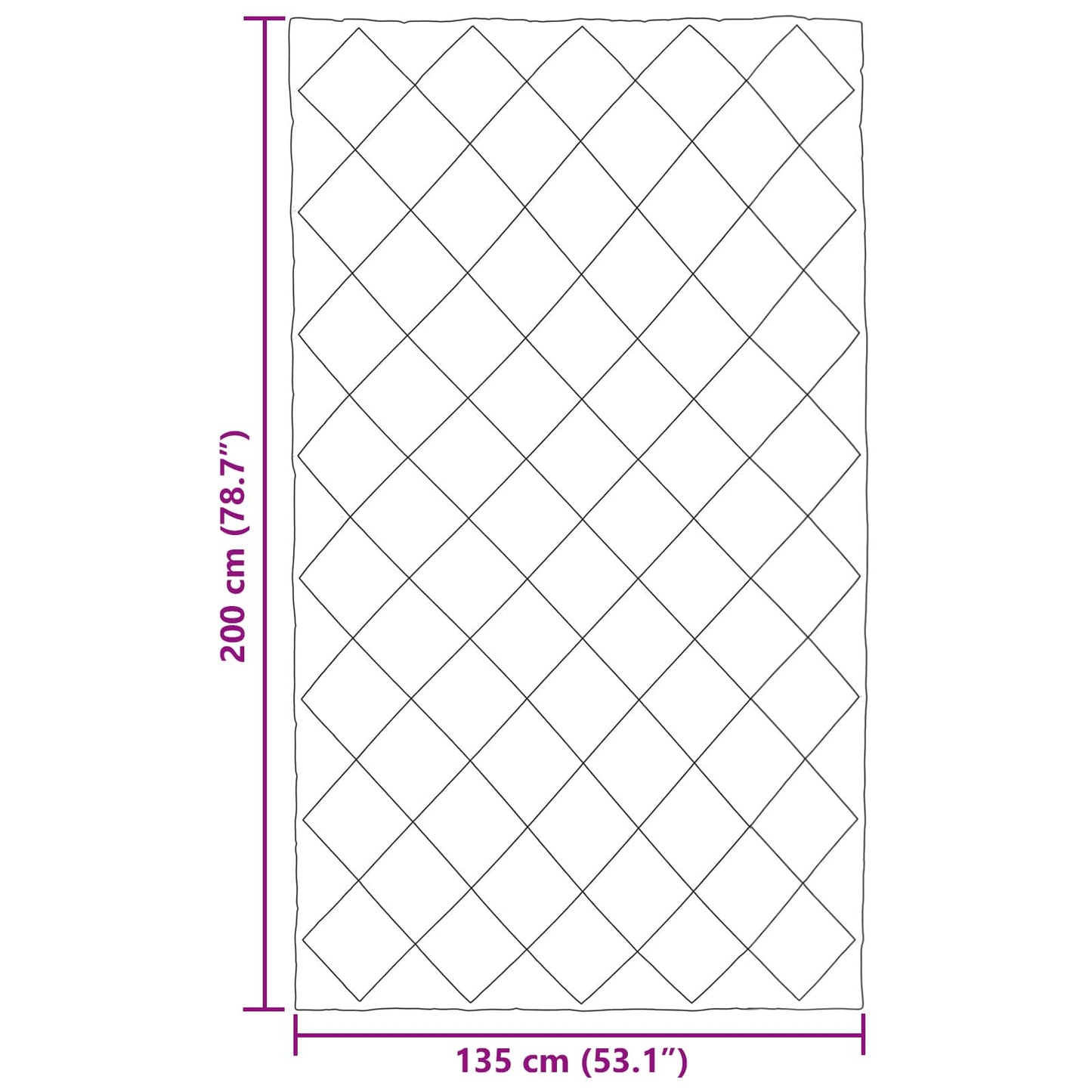 vidaXL Sommerdecke Anthrazit 200 x 135 cm Mikrofaser