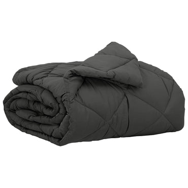 vidaXL Sommerdecke Anthrazit 220 x 155 cm Mikrofaser