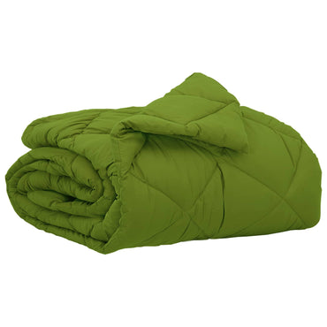 vidaXL Sommerdecke Grün 220 x 135 cm Mikrofaser