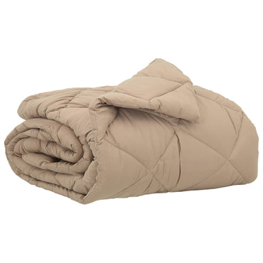 vidaXL Sommerdecke Taupe 220 x 135 cm Mikrofaser