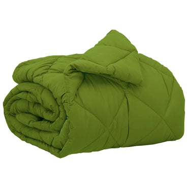 vidaXL Ganzjahresbettdecke Grün 200 x 140 cm Mikrofaser