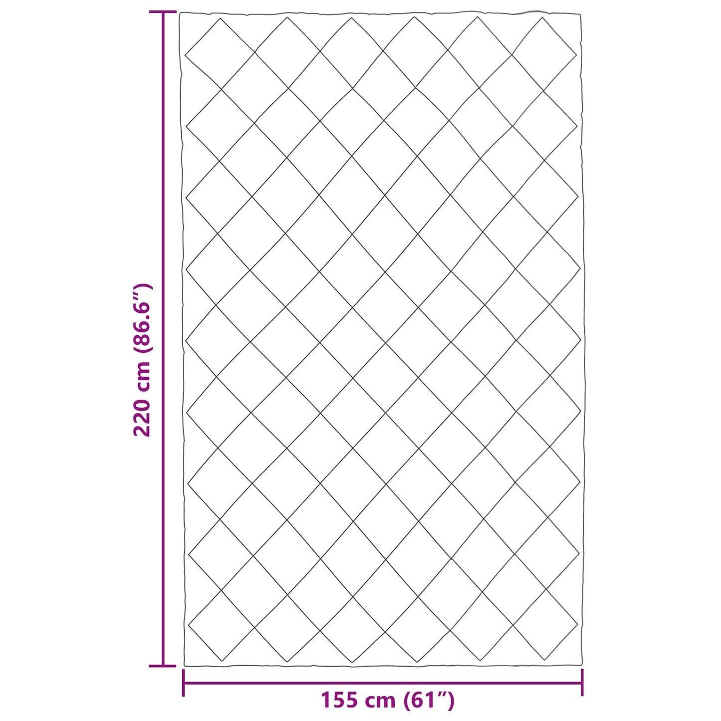 vidaXL Ganzjahresbettdecke Hellgrau und Anthrazit 220 x 155 cm