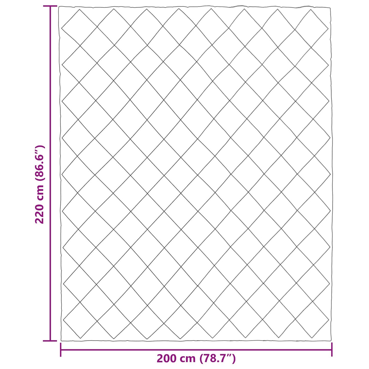 Winterbettdecke Taupe 220 x 200 cm Mikrofaser