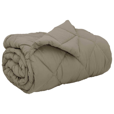 vidaXL Winterbettdecke Hellgrau 200 x 155 cm Mikrofaser