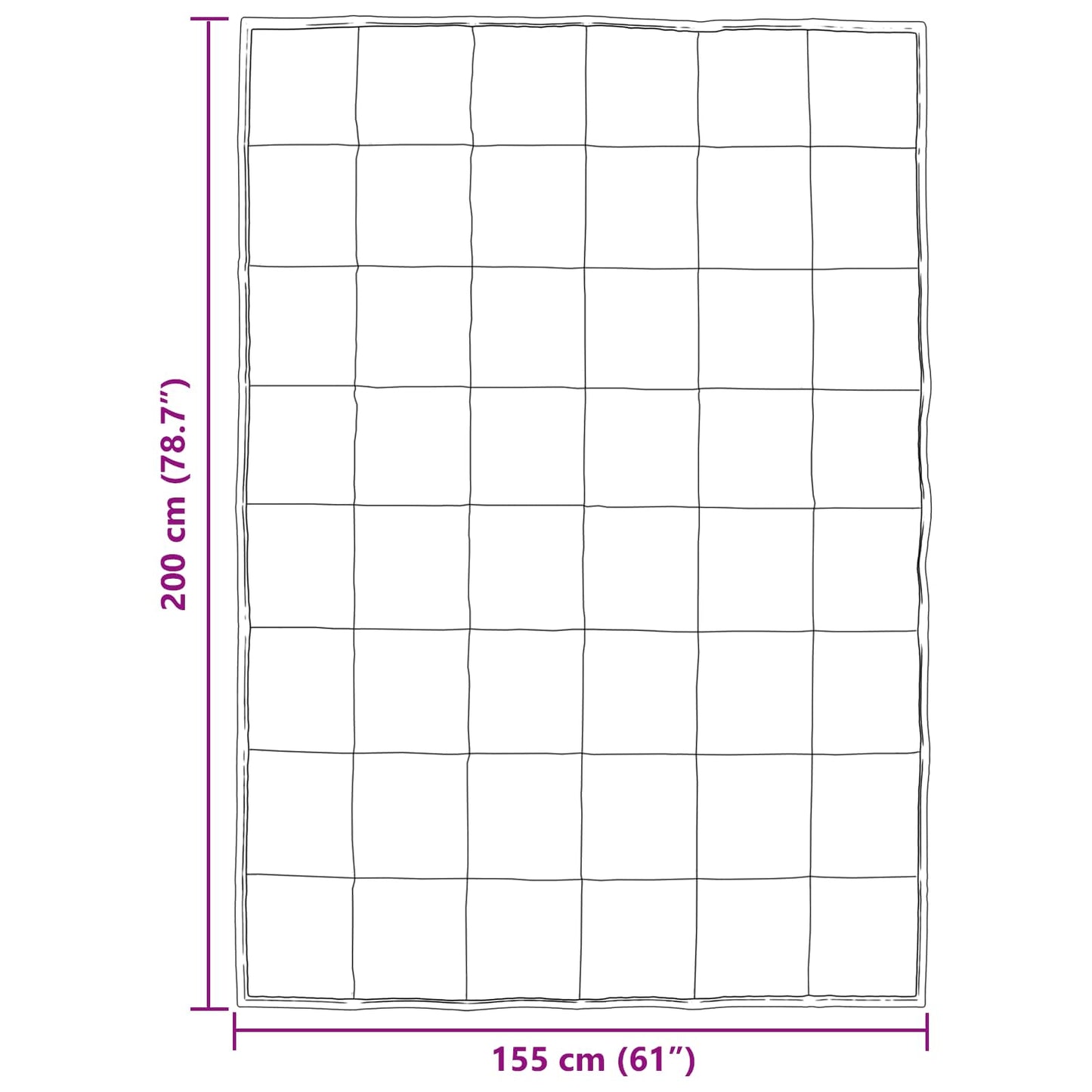 vidaXL Ganzjahresbettdecke Gold 200 x 155 cm Satin und Mikrofaser