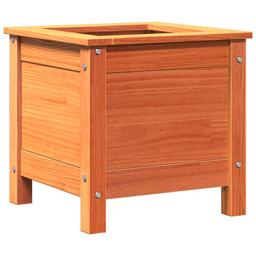vidaXL Jardinière en bois marron ciré 40 x 40 x 39 cm