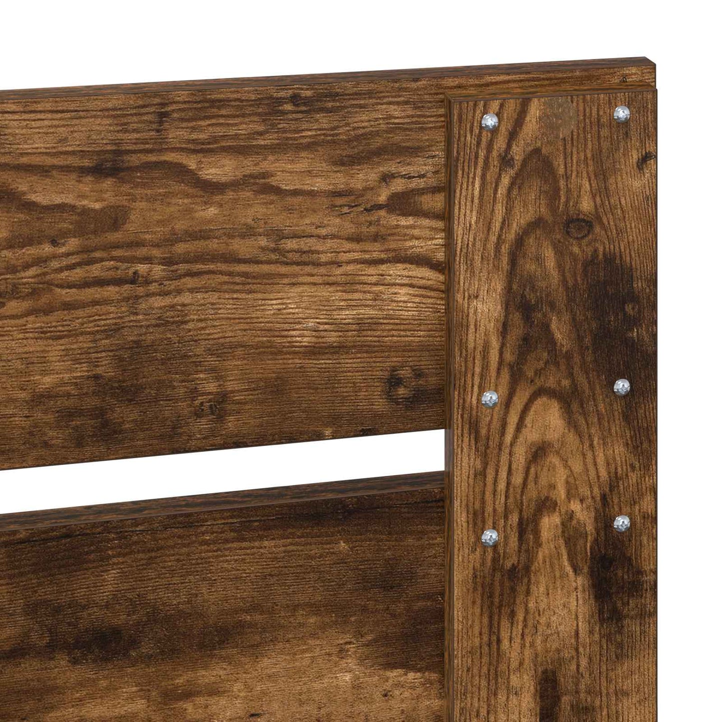 vidaXL Aufbewahrungsbett Geräucherte Eiche 100 x 200 cm Holzwerkstoff