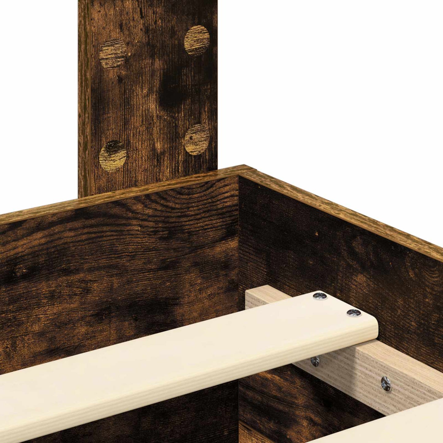 Bettrahmen Graues Sonoma 200 x 200 cm Holzwerkstoff