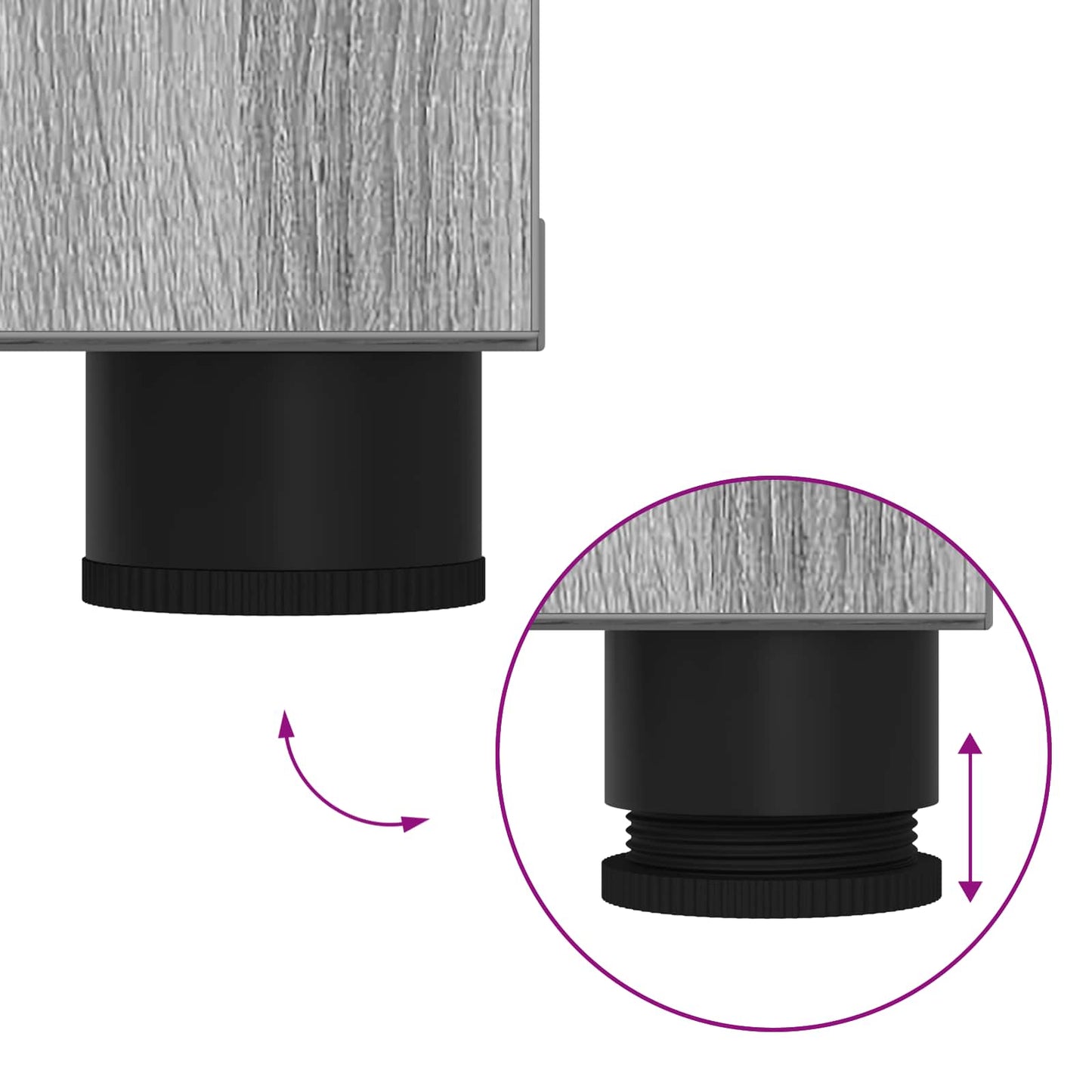 Flurbank mit Kissen mit Regal Graues Sonoma 100 x 38 x 46 cm