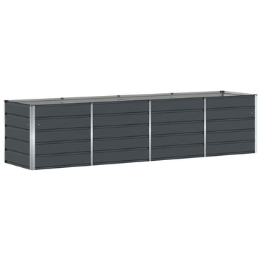 vidaXL Pflanzkübel Anthrazit 240 x 80 x 75 cm Stahl