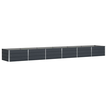 vidaXL Pflanzkübel Anthrazit 480 x 80 x 45 cm Stahl