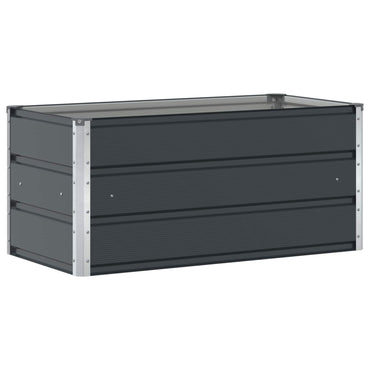 vidaXL Pflanzkübel Anthrazit 100 x 50 x 45 cm Verzinkter Stahl