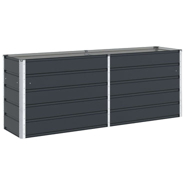 vidaXL Pflanzkübel Anthrazit 480 x 50 x 45 cm Verzinkter Stahl