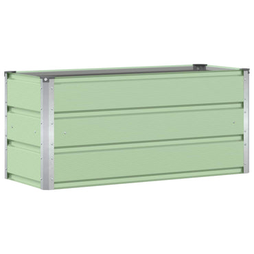 vidaXL Pflanzkübel Grün 100 x 40 x 45 cm Stahl
