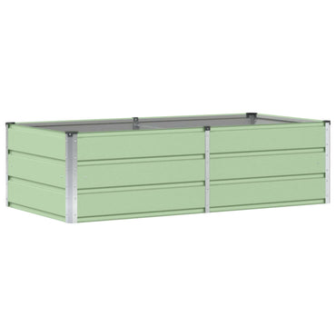 vidaXL Pflanzkübel Grün 160 x 80 x 45 cm Stahl