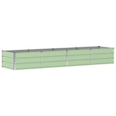 vidaXL Pflanzkübel Grün 320 x 80 x 45 cm Stahl