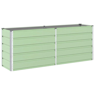 vidaXL Pflanzkübel Pastellgrün 480 x 50 x 45 cm Verzinkter Stahl