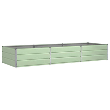 vidaXL Pflanzkübel Pastellgrün 195 x 100 x 45 cm Verzinkter Stahl