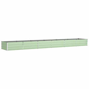 vidaXL Pflanzkübel Pastellgrün 195 x 100 x 45 cm Verzinkter Stahl