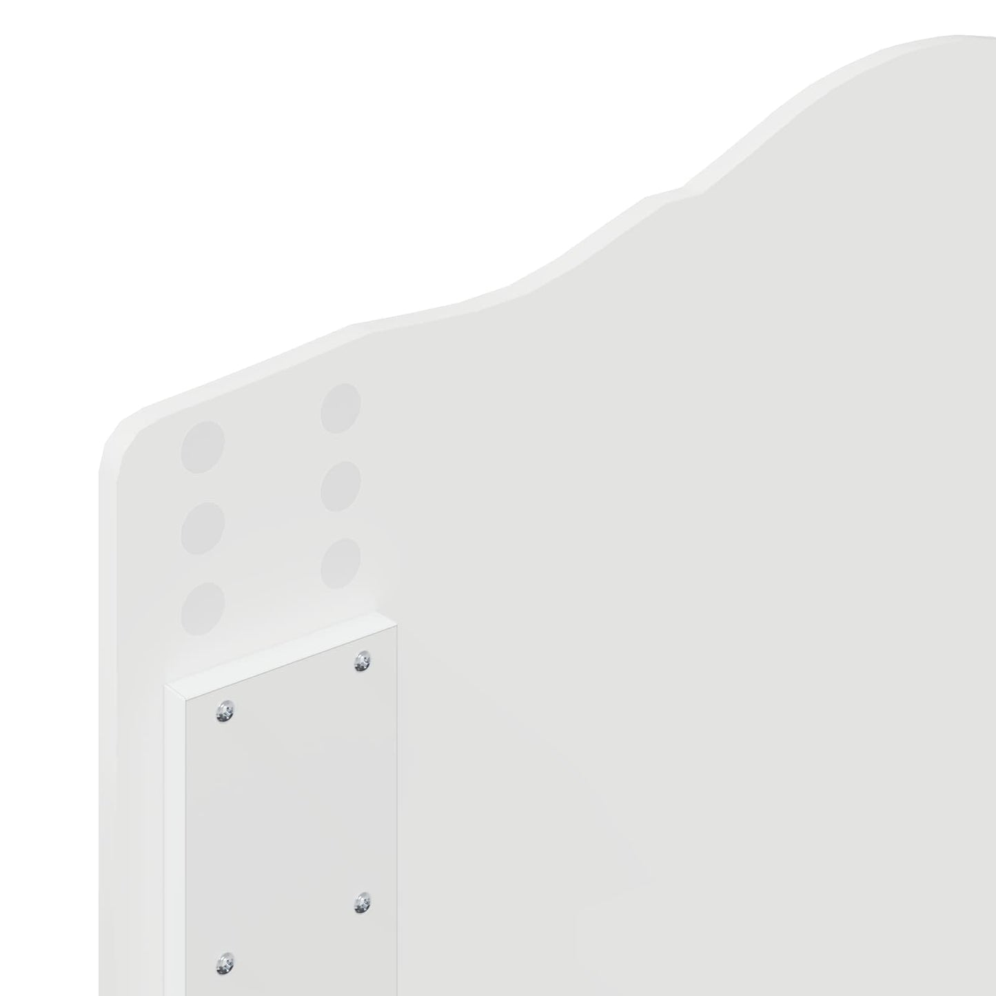 Bettrahmen mit Kopfteil Weiß 90 x 190 cm Massives Kiefernholz