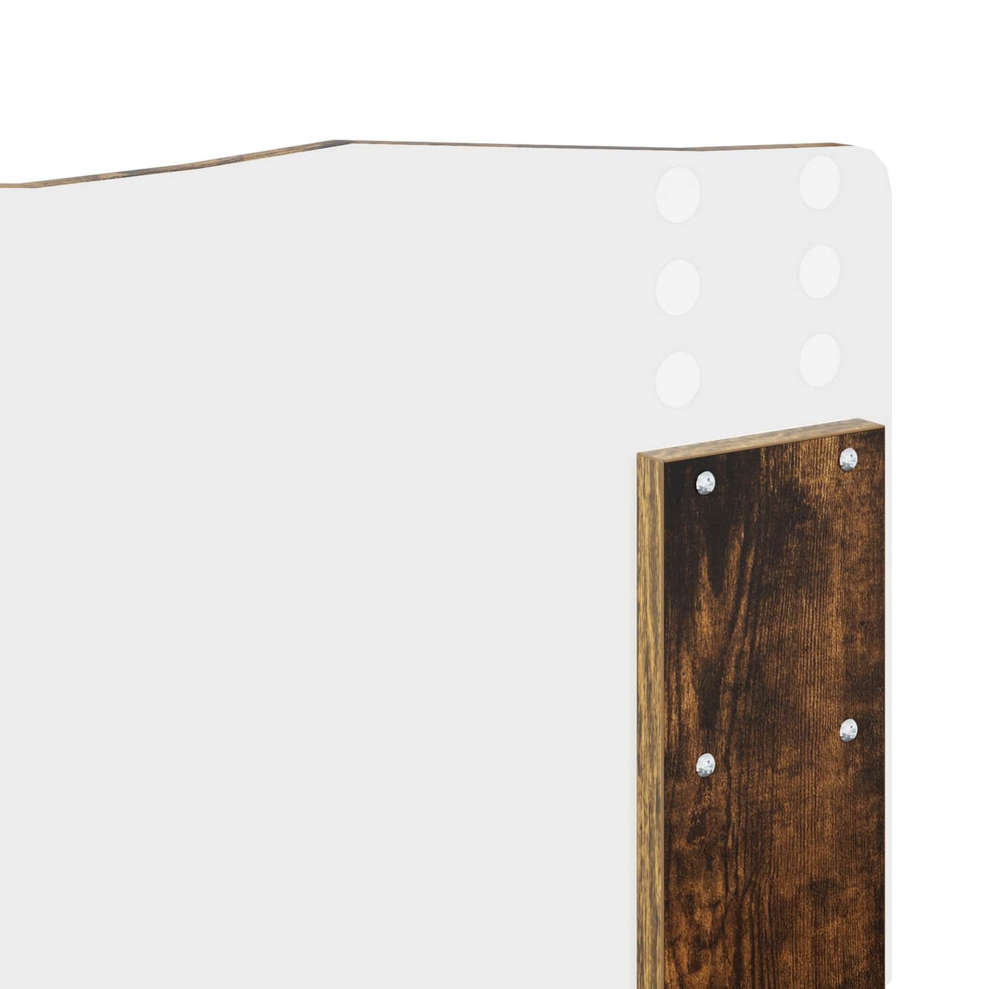 vidaXL Bettrahmen Geräucherte Eiche 120 x 190 cm Ingenieurs Holz