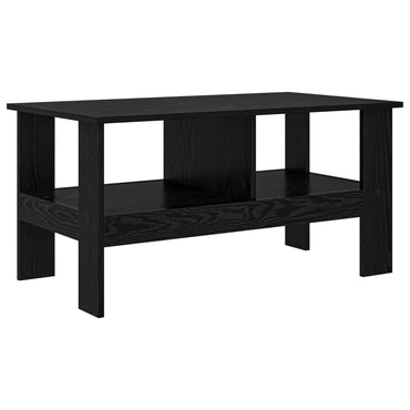 vidaXL Couchtisch Schwarz Eichen-Optik 90 x 50 x 45 cm Holzwerkstoff