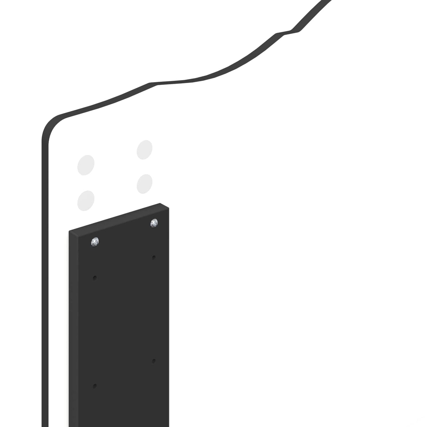 Bettrahmen mit Kopfteil Schwarz 100 x 200 cm Holzwerkstoff