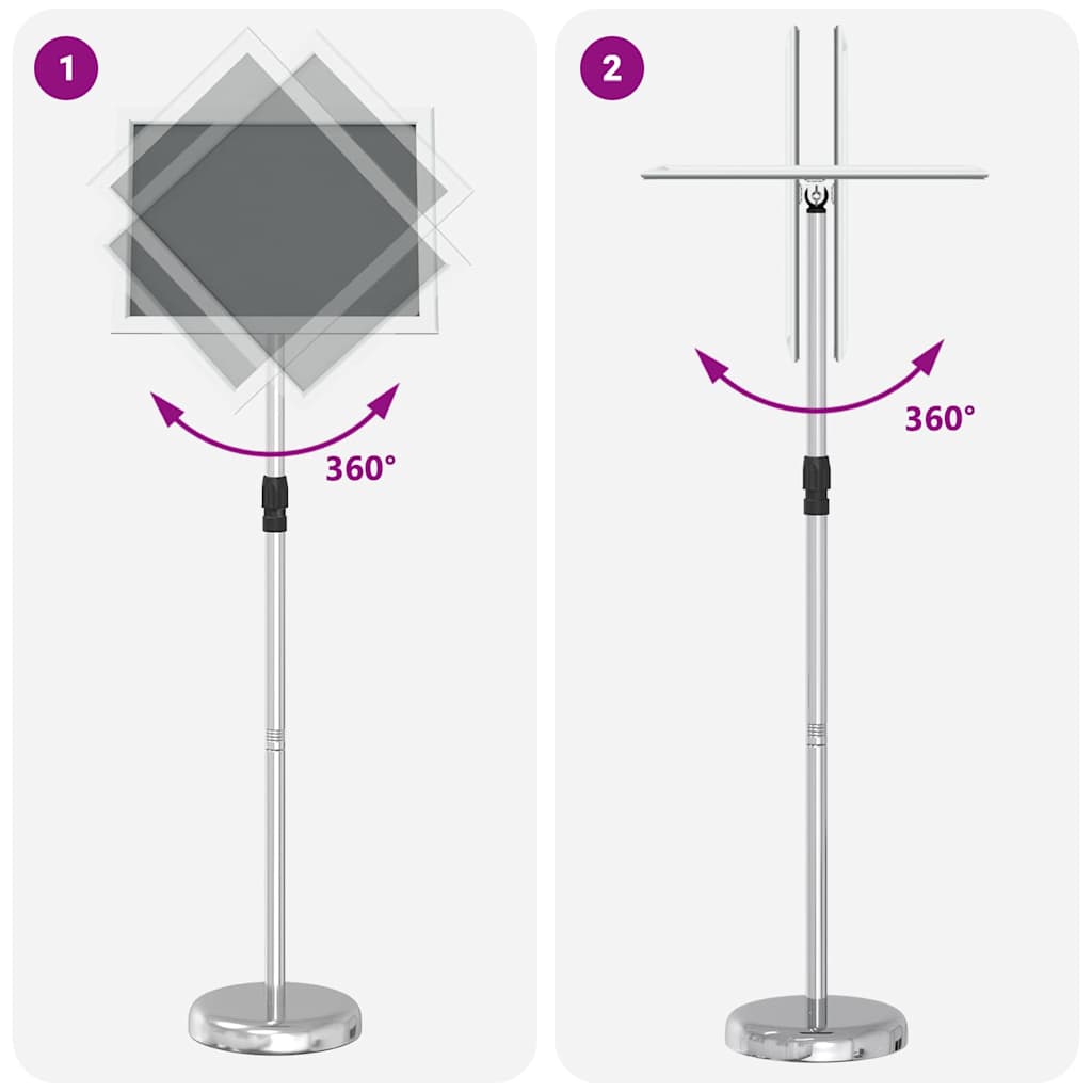 Messestände Silber 25 x 25 x 125 cm Aluminium