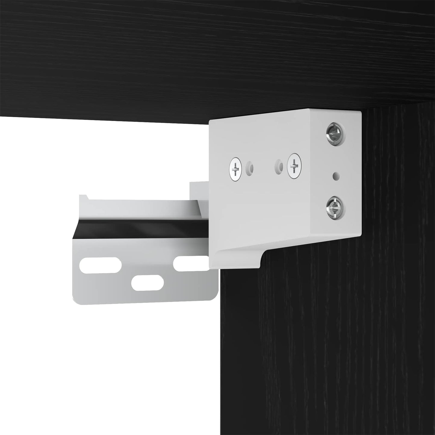 vidaXL TV-Wandschrank Schwarz Eichen-Optik 98,5 x 30 x 60,5 cm