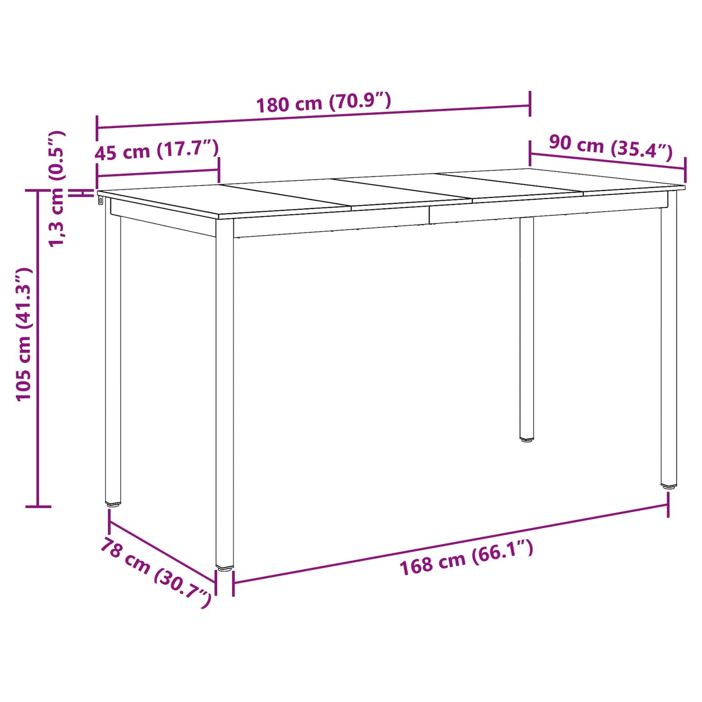 Stehtisch Holzwerkstoff