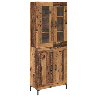vidaXL Highboard 2 pcs Altholz Holzwerkstoff