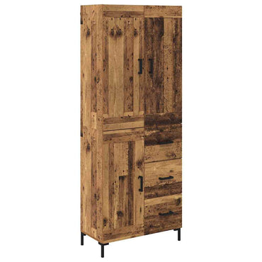 vidaXL Buffet haut avec tiroirs 2 pcs Bois de récupération Bois d'ingénierie