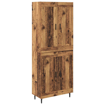 vidaXL Highboard 2 pcs Altholz Holzwerkstoff