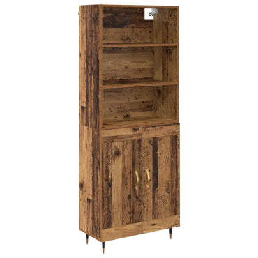 vidaXL Highboard Altholz 69,5 x 34 x 180 cm Holzwerkstoff