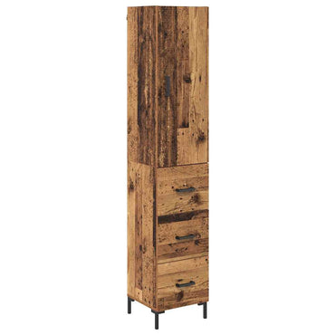 vidaXL Highboard Altholz 69,5 x 34 x 180 cm Holzwerkstoff