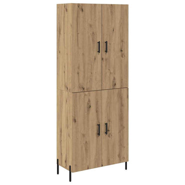 vidaXL Highboard Artisan-Eiche 69,5 x 34 x 180 cm Holzwerkstoff