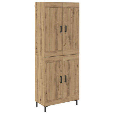 vidaXL Highboard 2 pcs Artisan-Eiche Holzwerkstoff