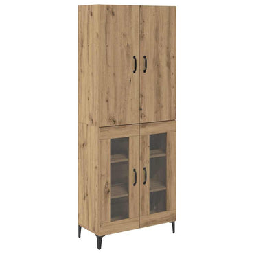 vidaXL Highboard Artisan-Eiche 69,5 x 34 x 180 cm Holzwerkstoff